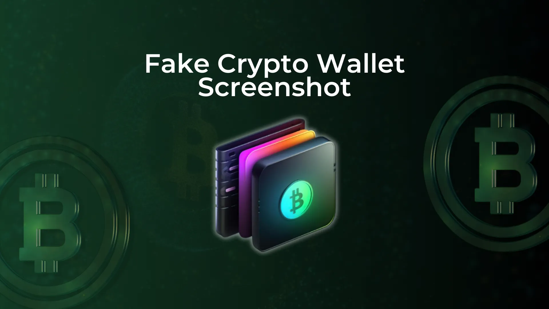 Fake crypto wallet screenshots